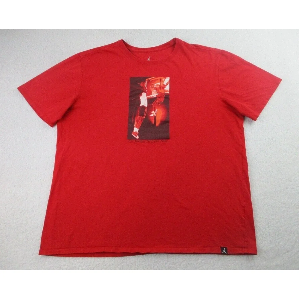 Nike Air Jordan III T Shirt Mens Sz XL Red Spike Lee Red Michael Jumpman Graphic